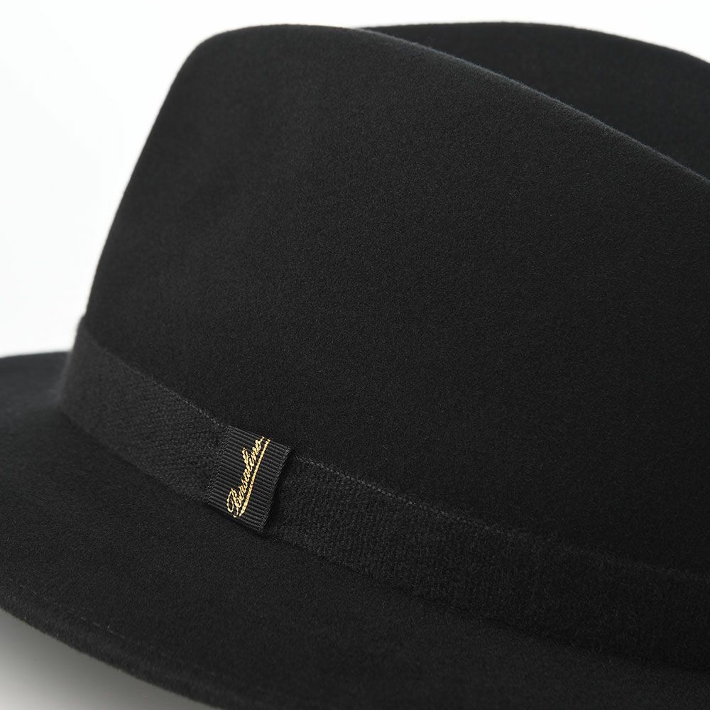 ボルサリーノのフェルトハット Country Cashmere Hatband（カントリー カシミヤハットバンド） 540007 ブラック