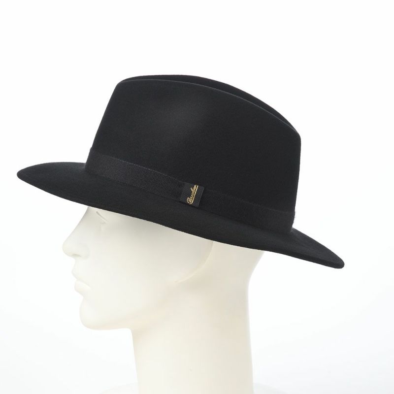 ボルサリーノのフェルトハット Country Cashmere Hatband（カントリー カシミヤハットバンド） 540007 ブラック