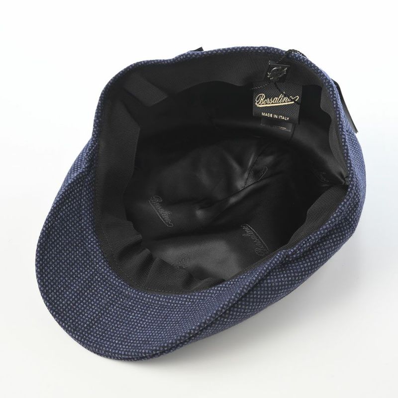 ボルサリーノのハンチング Hunting Parigi  Micro Houndstooth（ハンチング パリギ マイクロハウンドトゥース） B12182 ブルー