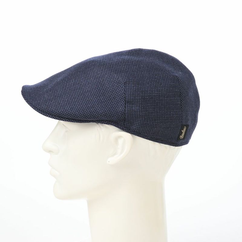 ボルサリーノのハンチング Hunting Parigi  Micro Houndstooth（ハンチング パリギ マイクロハウンドトゥース） B12182 ブルー