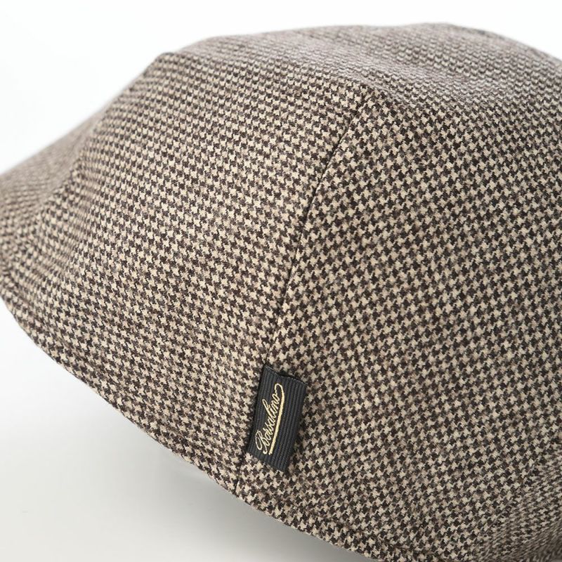 ボルサリーノのハンチング Hunting Parigi  Micro Houndstooth（ハンチング パリギ マイクロハウンドトゥース） B12182 ブラウン