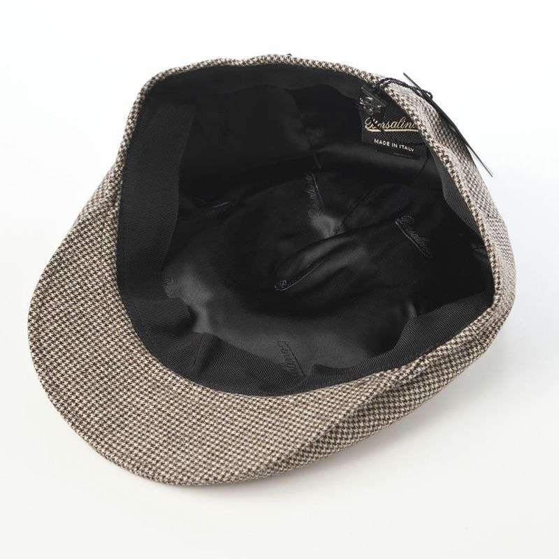 ボルサリーノのハンチング Hunting Parigi  Micro Houndstooth（ハンチング パリギ マイクロハウンドトゥース） B12182 ブラウン