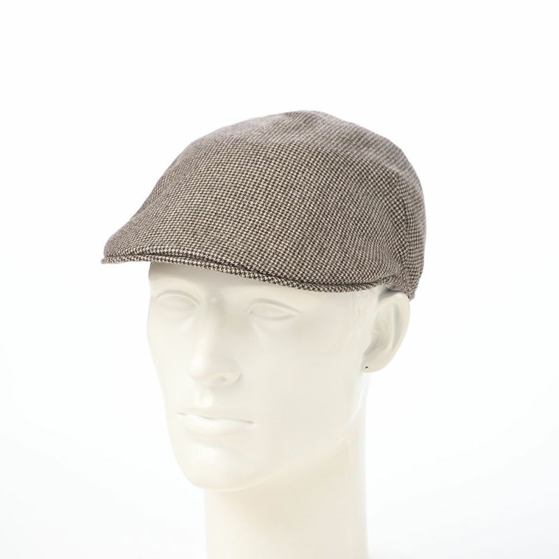 ボルサリーノのハンチング Hunting Parigi  Micro Houndstooth（ハンチング パリギ マイクロハウンドトゥース） B12182 ブラウン