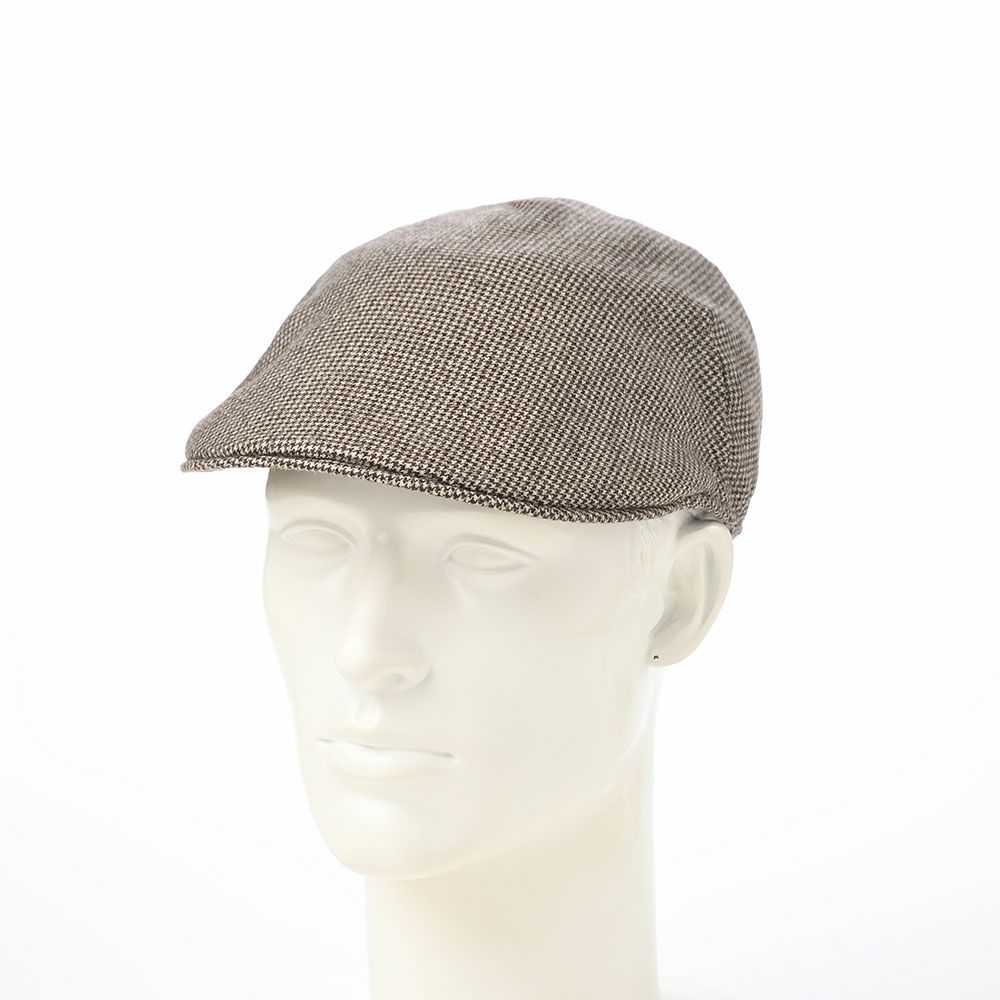 ボルサリーノのハンチング Hunting Parigi  Micro Houndstooth（ハンチング パリギ マイクロハウンドトゥース） B12182 ブラウン