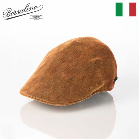 ボルサリーノのハンチング Hunting Parigi Velvet（ハンチング パリギ ベルベット） B12182 マスタード