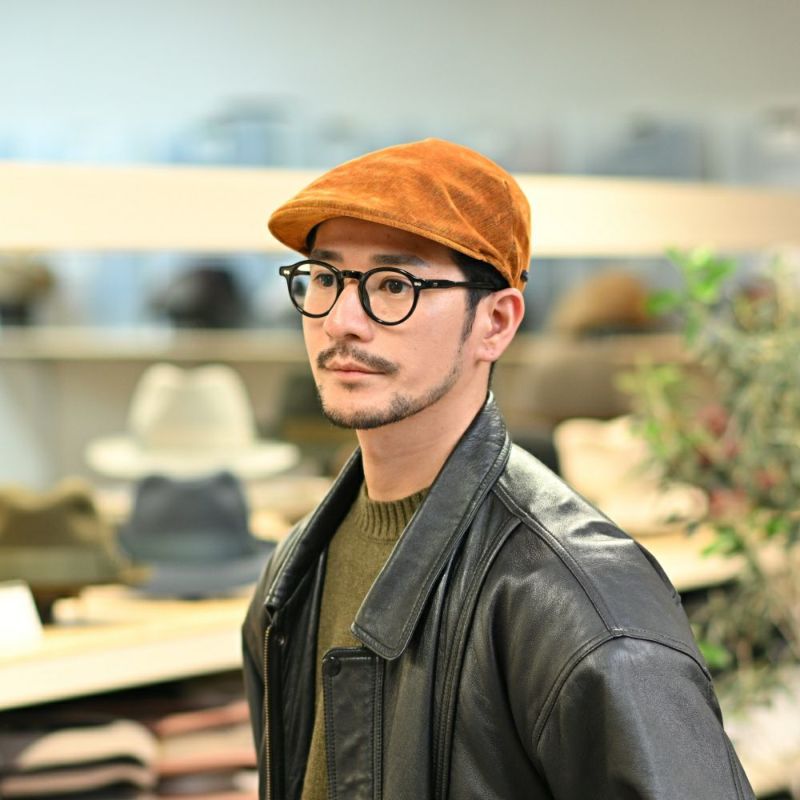 ボルサリーノのハンチング Hunting Parigi Velvet（ハンチング パリギ ベルベット） B12182 マスタード