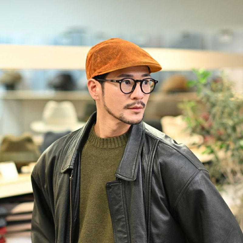 ボルサリーノのハンチング Hunting Parigi Velvet（ハンチング パリギ ベルベット） B12182 マスタード