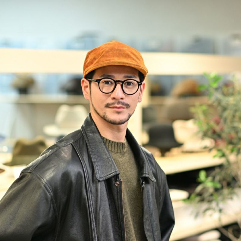 ボルサリーノのハンチング Hunting Parigi Velvet（ハンチング パリギ ベルベット） B12182 マスタード