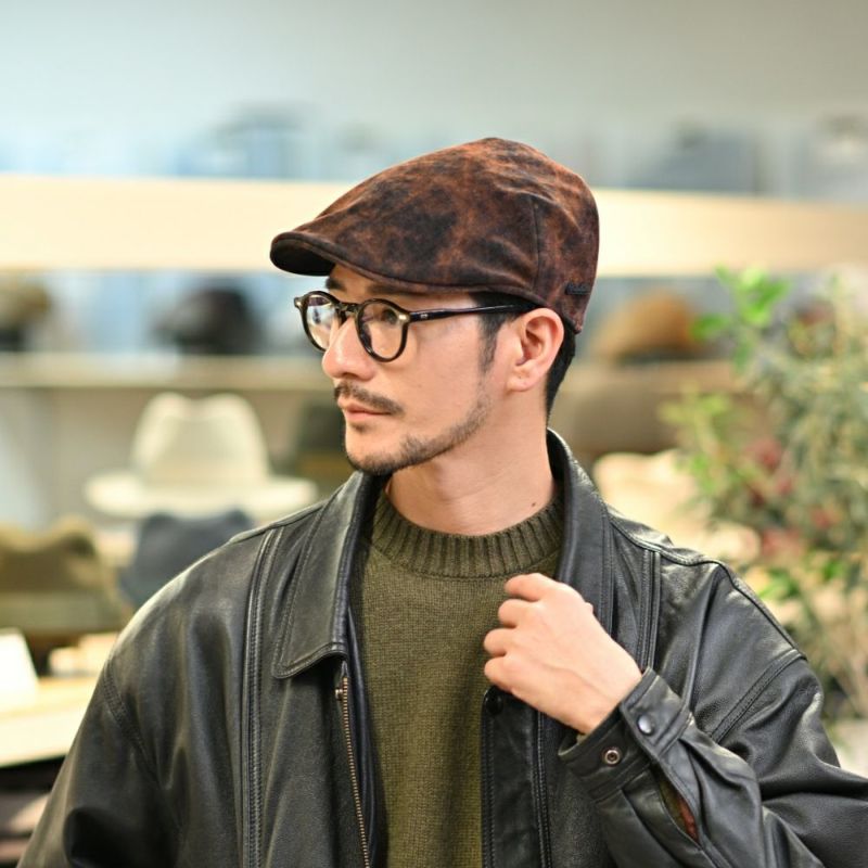 ボルサリーノのハンチング Hunting Parigi Velvet（ハンチング パリギ ベルベット） B12182 ネイビー