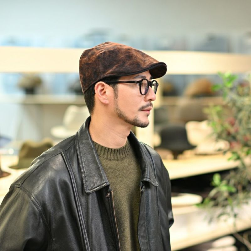 ボルサリーノのハンチング Hunting Parigi Velvet（ハンチング パリギ ベルベット） B12182 ネイビー