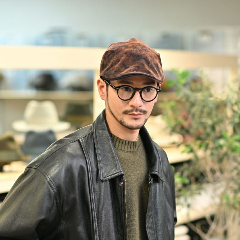 ボルサリーノのハンチング Hunting Parigi Velvet（ハンチング パリギ ベルベット） B12182 ネイビー