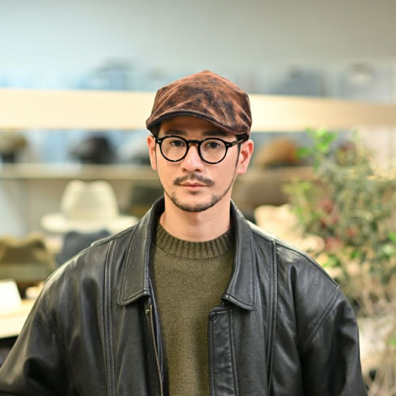 ボルサリーノのハンチング Hunting Parigi Velvet（ハンチング パリギ ベルベット） B12182 ネイビー