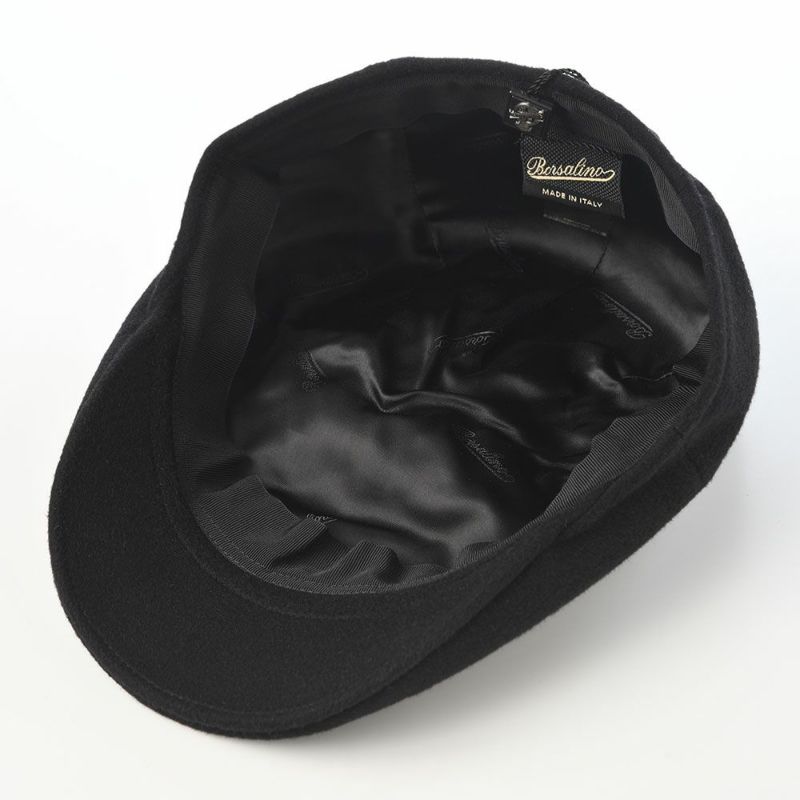 ボルサリーノのハンチング Hunting Parigi Solid Cashmere（ハンチング パリギ ソリッドカシミア） B12182 ブラック