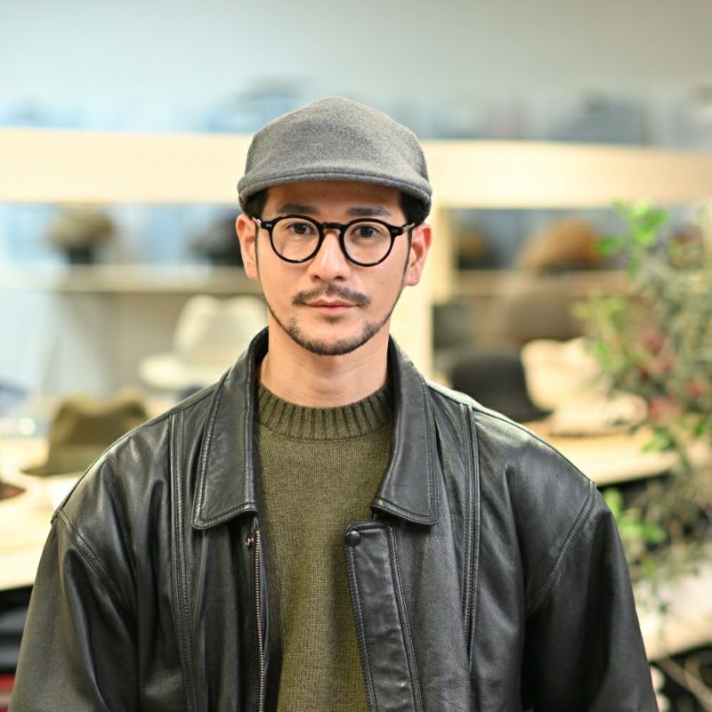 ボルサリーノのハンチング Hunting Parigi Solid Cashmere（ハンチング パリギ ソリッドカシミア） B12182 グレー