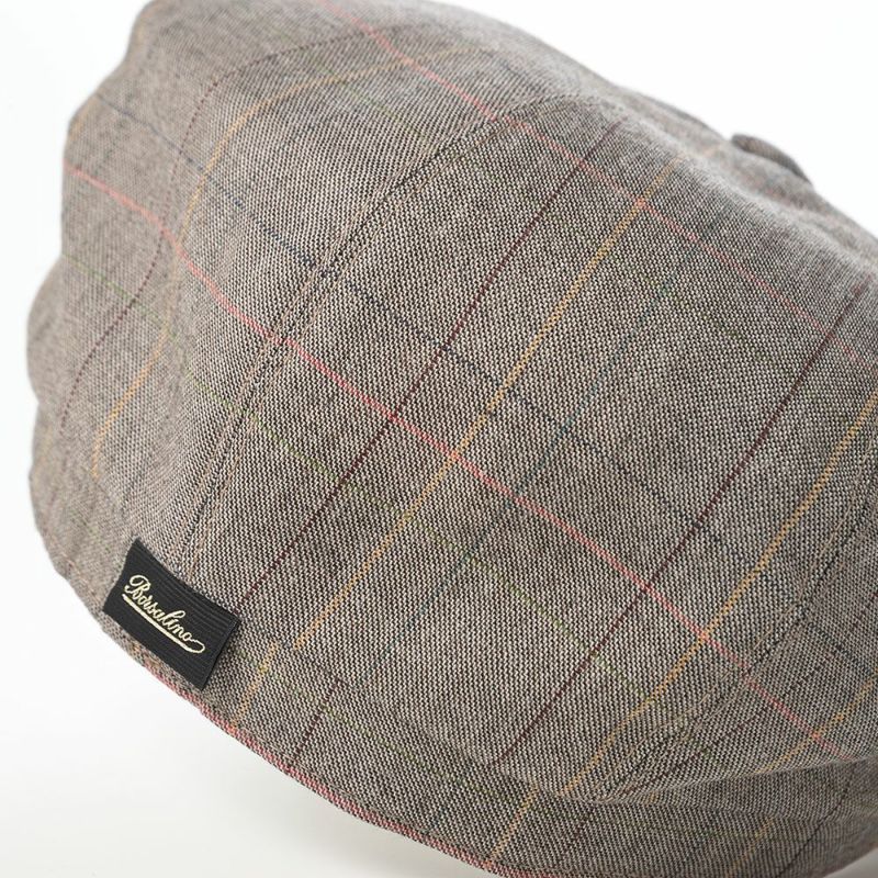 ボルサリーノのハンチング Hunting Cesare Wool Check（ハンチング チェーザレ ウール チェック） B15120 ブラウン