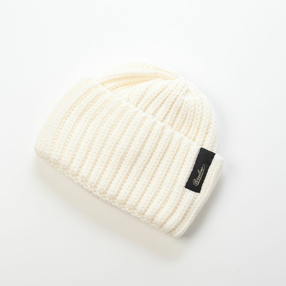 ボルサリーノのニット帽 Bell Rib Knit Beanie（ベル リブニット ビーニー） 130368 クリーム