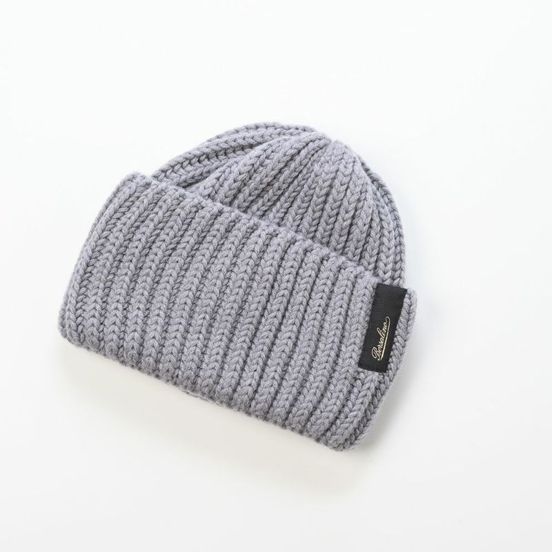 ボルサリーノのニット帽 Bell Rib Knit Beanie（ベル リブニット ビーニー） 130368 グレー