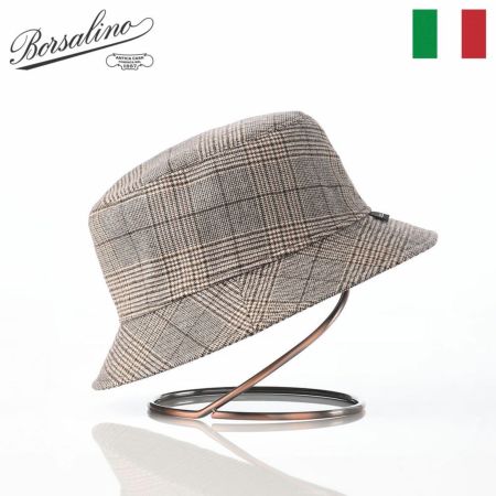 ボルサリーノのバケットハット Morgan bucket hat Classic（モーガン バケットハット クラシック） B32099 ブラウン