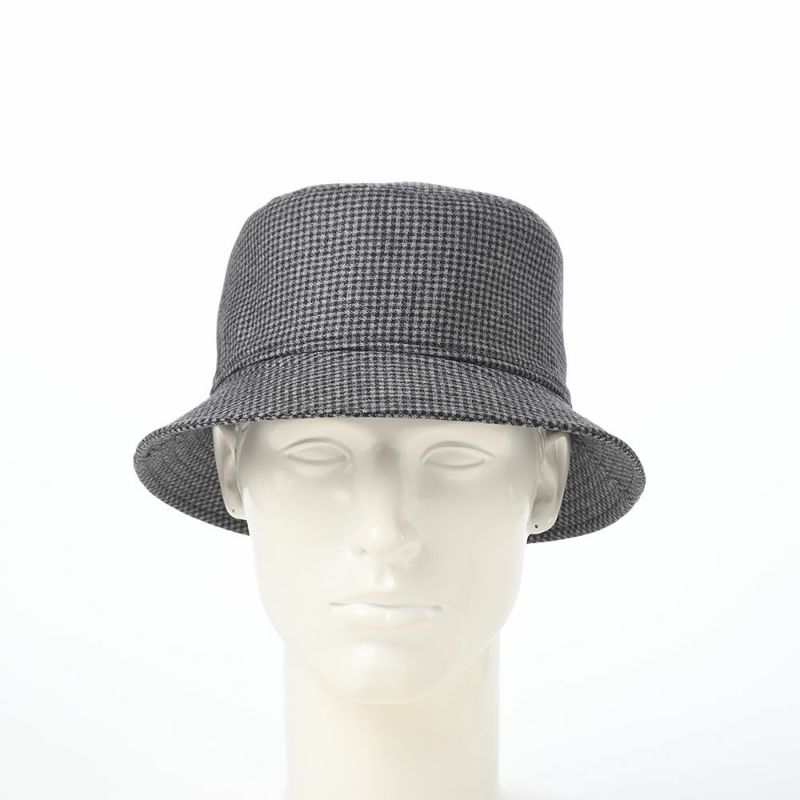 ボルサリーノのバケットハット Morgan bucket hat Houndstooth（モーガン バケットハット ハウンドトゥース） B32099 ブラック