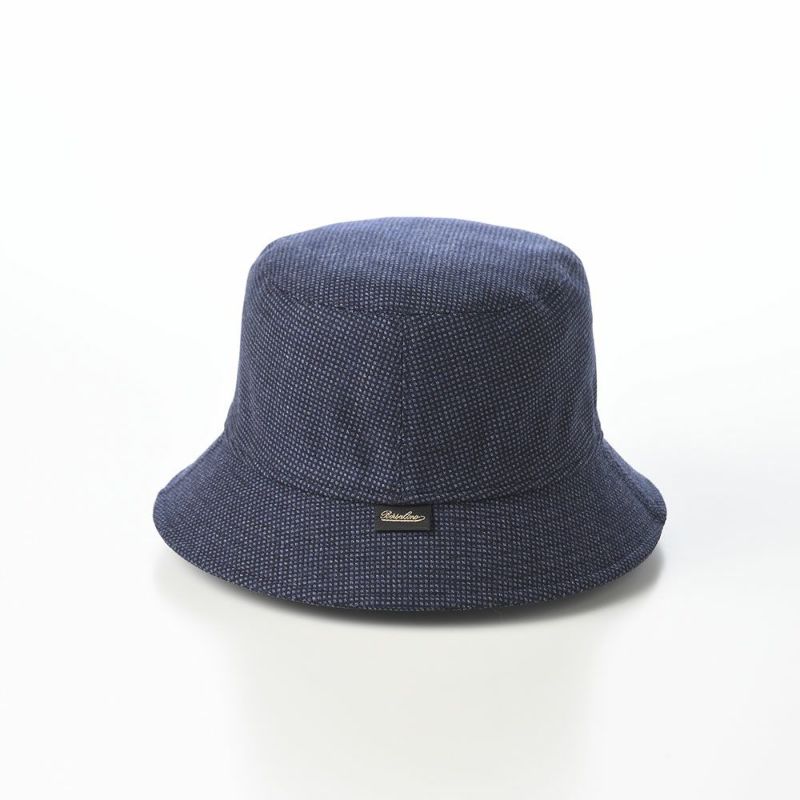 ボルサリーノのバケットハット Morgan bucket hat Houndstooth（モーガン バケットハット ハウンドトゥース） B32099 ブルー