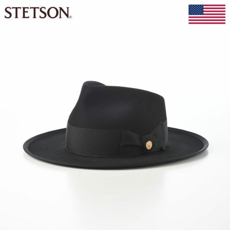 ステットソンのフェルトハット 160th JP OPENCRPWN（160th JP オープンクラウン） SE828 ブラック