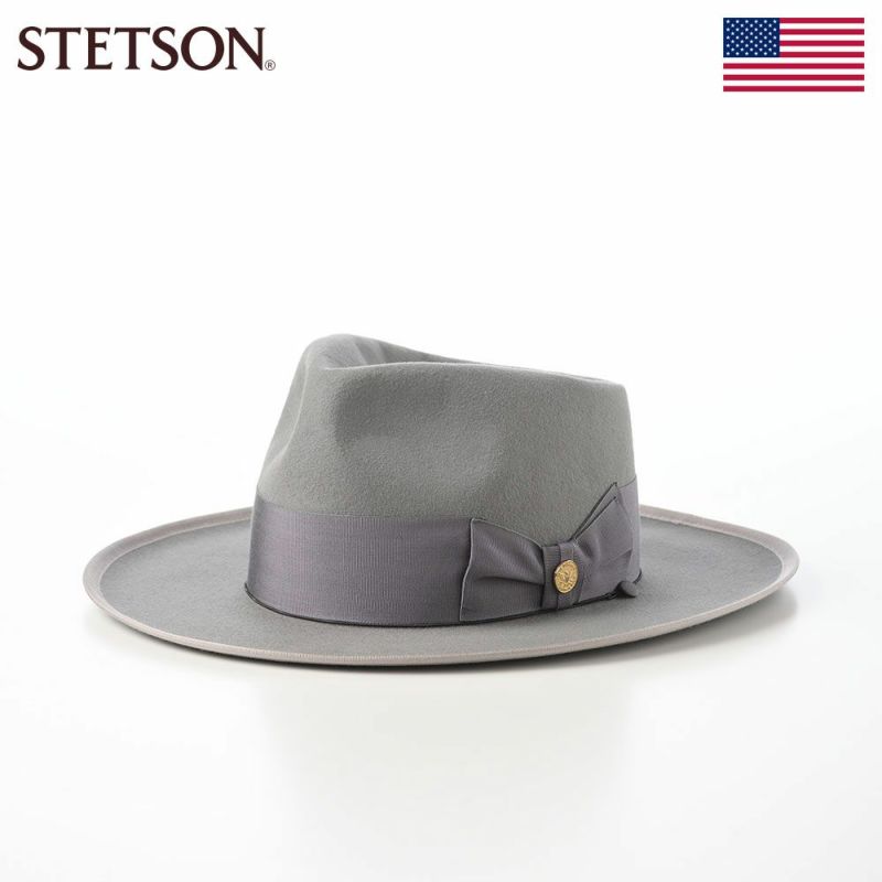 ステットソンのフェルトハット 160th JP OPENCRPWN（160th JP オープンクラウン） SE828 グレー