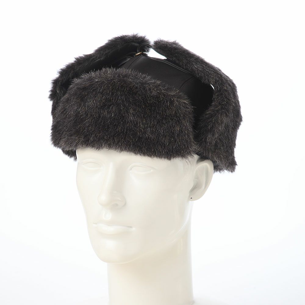 ステットソンの飛行帽 LAMB LEATHER FLIGHT CAP（ラムレザー フライトキャップ） SE840 ダークブラウン