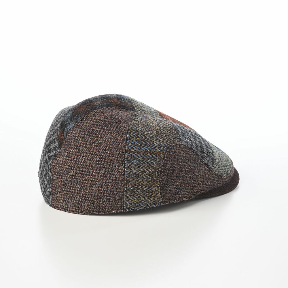 ステットソンのハンチング HARRISTWEED FIVE PATCHWORK HUNTING（ハリスツイード ファイブパッチワーク ハンチング） SE841 ブラウン