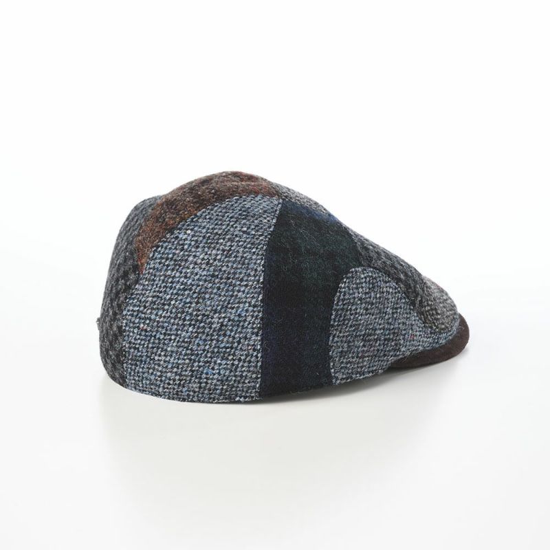 ステットソンのハンチング HARRISTWEED FIVE PATCHWORK HUNTING（ハリスツイード ファイブパッチワーク ハンチング） SE841 ネイビー