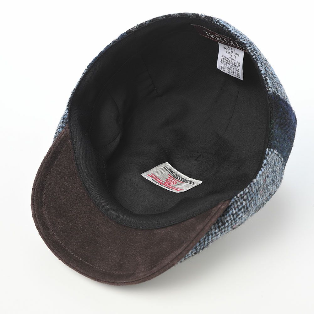 ステットソンのハンチング HARRISTWEED FIVE PATCHWORK HUNTING（ハリスツイード ファイブパッチワーク ハンチング） SE841 ネイビー