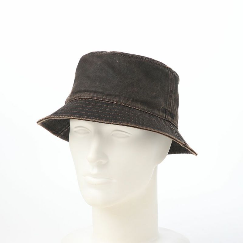 ステットソンのソフトハット PU COATING BUCKET HAT（PUコーティング バケットハット） ST234 ダークブラウン