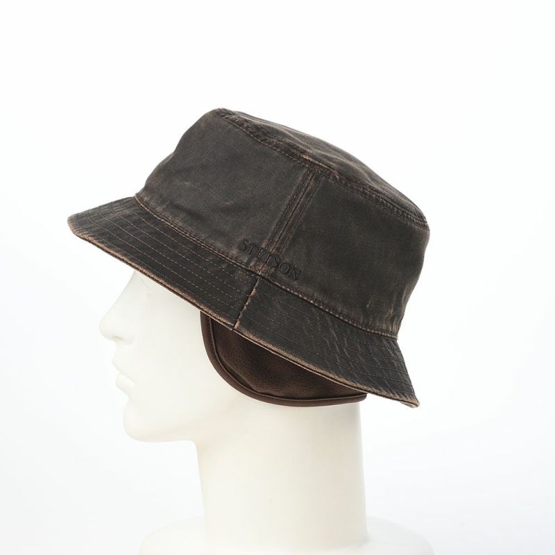 ステットソンのソフトハット PU COATING BUCKET HAT（PUコーティング バケットハット） ST234 ダークブラウン
