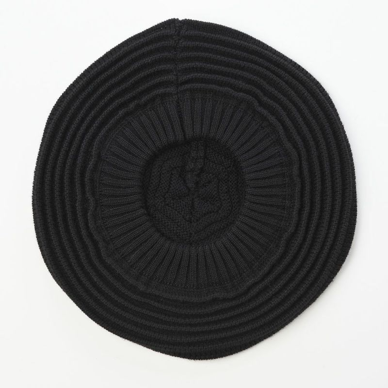 マローネのベレー帽 Nuvola Wool（ヌヴォラ ウール） 8418925 ブラック