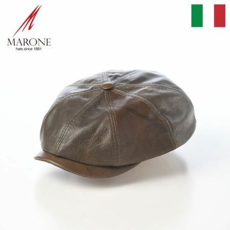 マローネのキャスケット Dublino Lamb Leather（ダブリーノ ラムレザー） BN141 カーキ