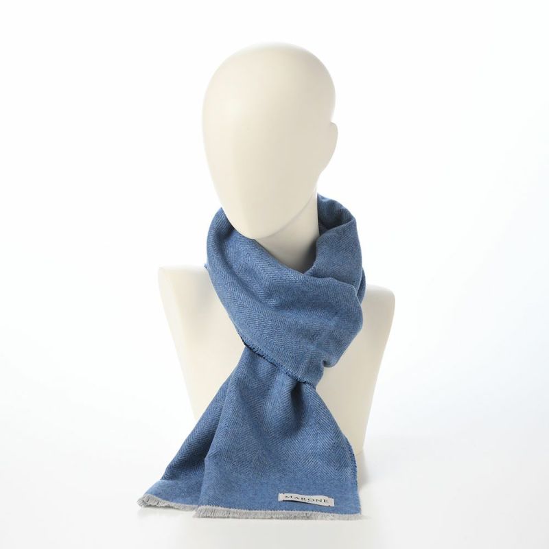 マローネのスカーフ Bicolor Scarf（バイカラー スカーフ） 46984 ブルー