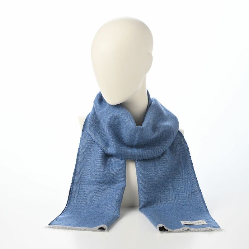 マローネのスカーフ Bicolor Scarf（バイカラー スカーフ） 46984 ブルー