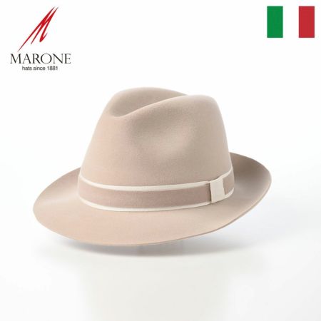 マローネのフェルトハット Rabbit Fur Soffio（ラビットファー ソッフィオ）  クリーム