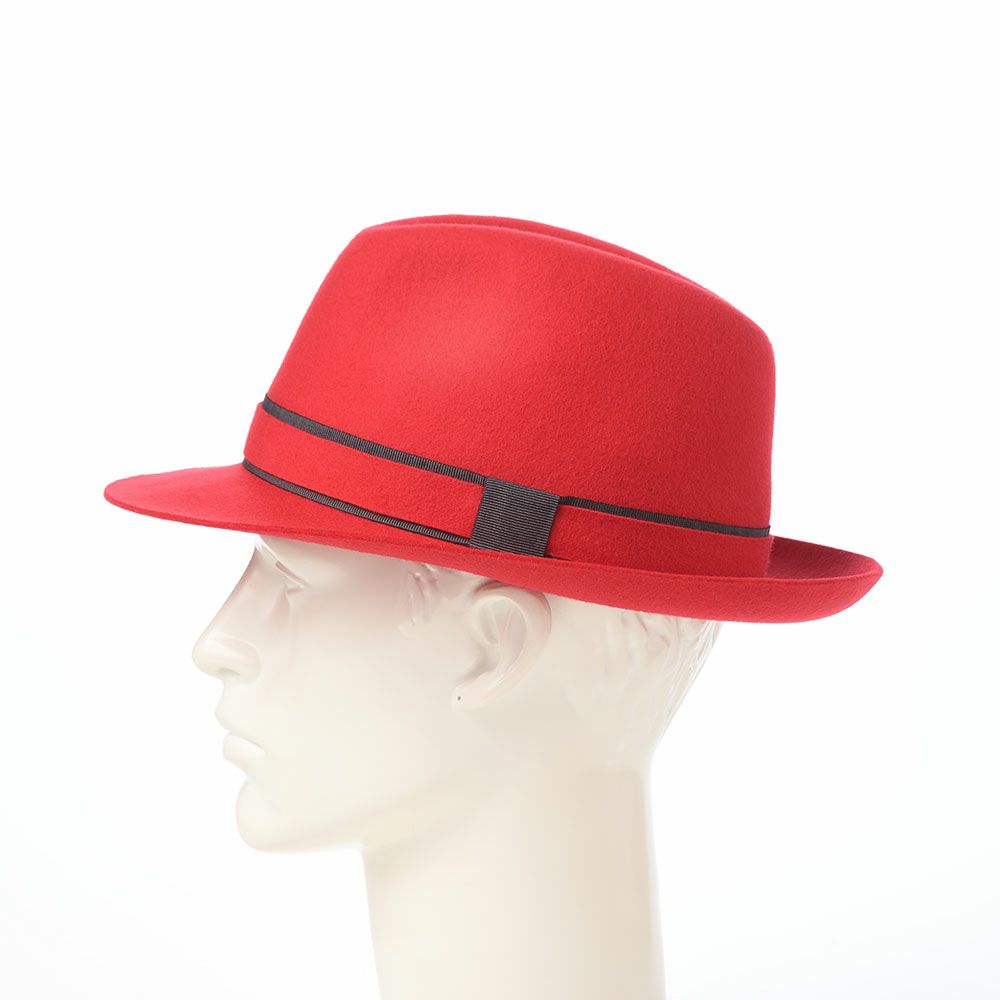 マローネのフェルトハット Battito Wool Hat（バッティート ウールハット）  レッド