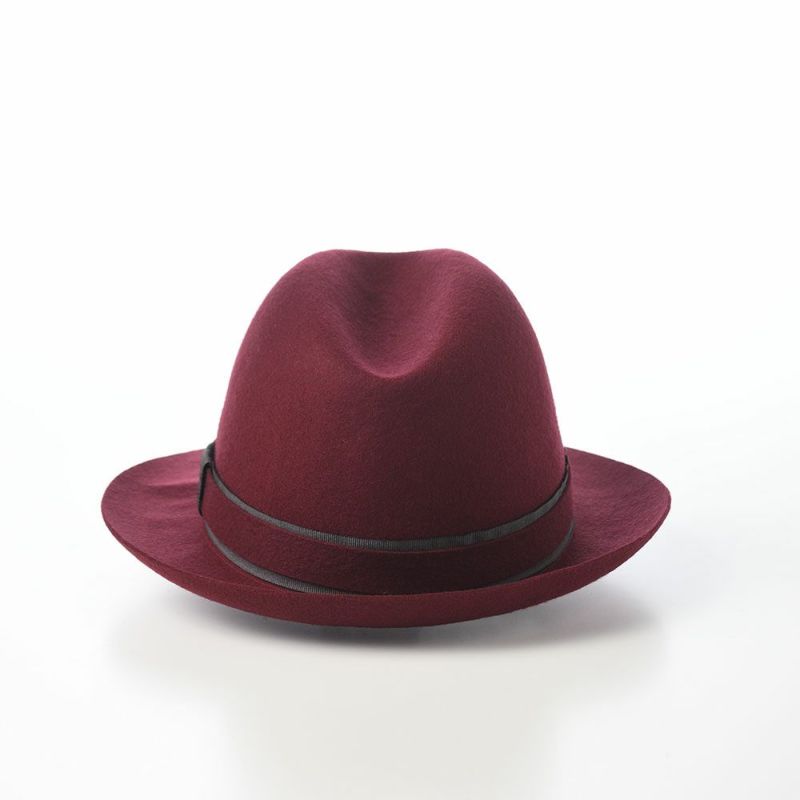マローネのフェルトハット Battito Wool Hat（バッティート ウールハット）  ワインレッド