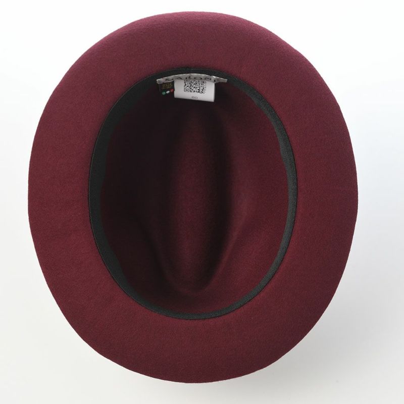 マローネのフェルトハット Battito Wool Hat（バッティート ウールハット）  ワインレッド
