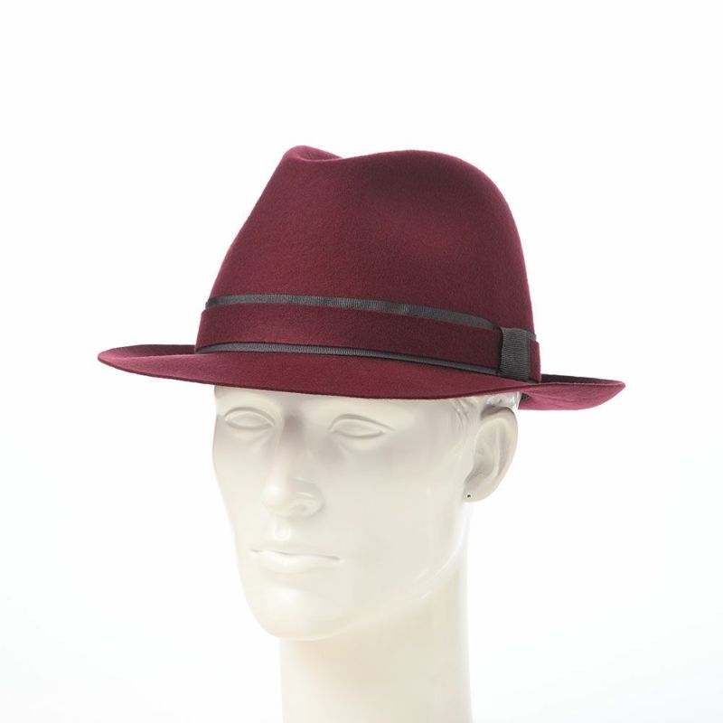 マローネのフェルトハット Battito Wool Hat（バッティート ウールハット）  ワインレッド