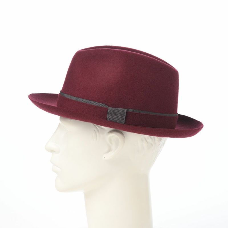 マローネのフェルトハット Battito Wool Hat（バッティート ウールハット）  ワインレッド