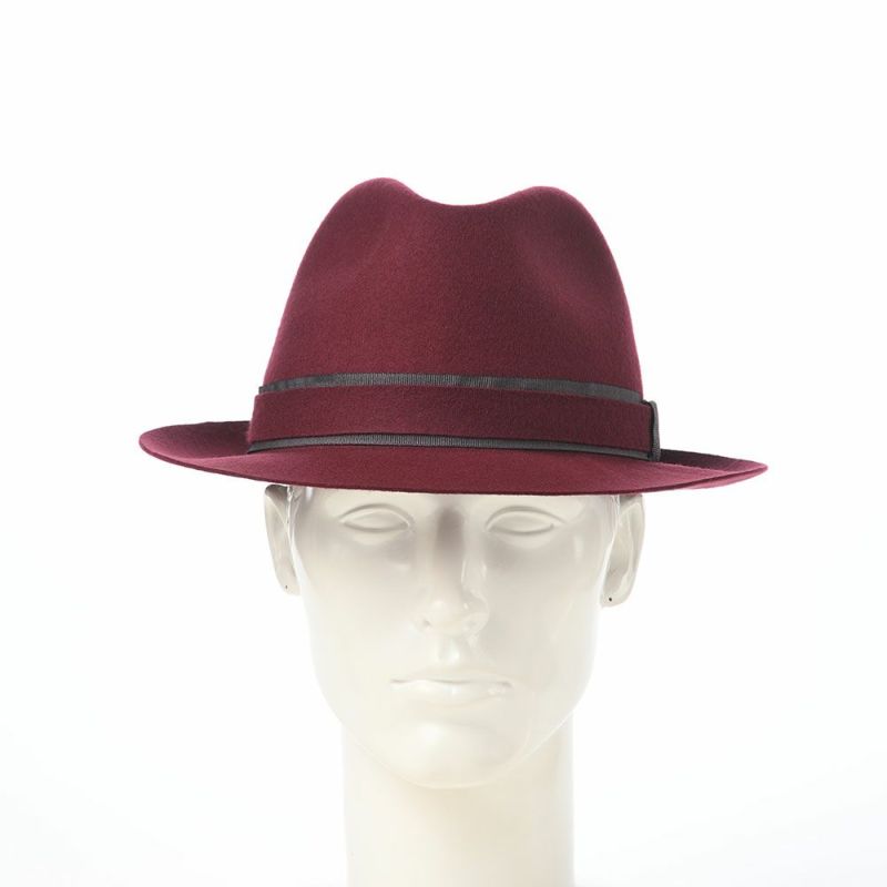 マローネのフェルトハット Battito Wool Hat（バッティート ウールハット）  ワインレッド