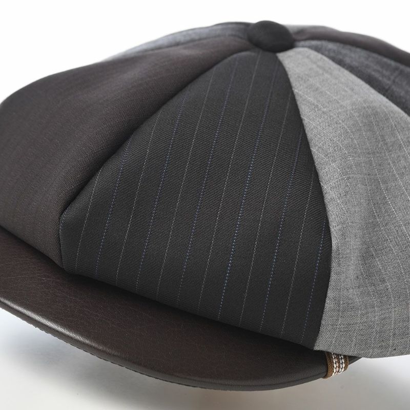 イケガミ帽子工房のキャスケット Tailor Eight II（テーラーエイト） ブラウンミックス