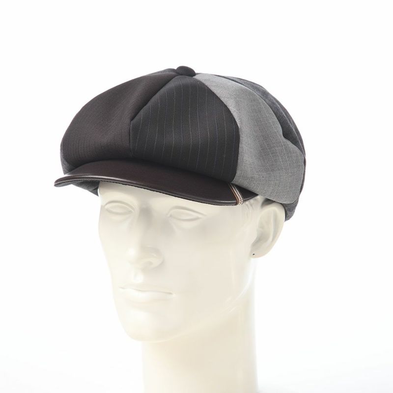 イケガミ帽子工房のキャスケット Tailor Eight II（テーラーエイト） ブラウンミックス