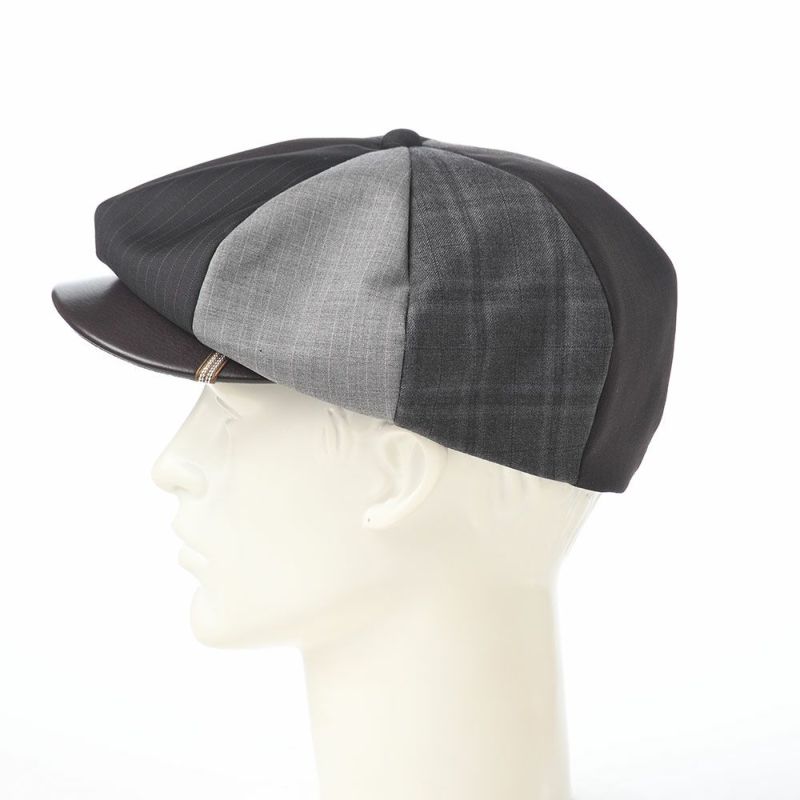 イケガミ帽子工房のキャスケット Tailor Eight II（テーラーエイト） ブラウンミックス