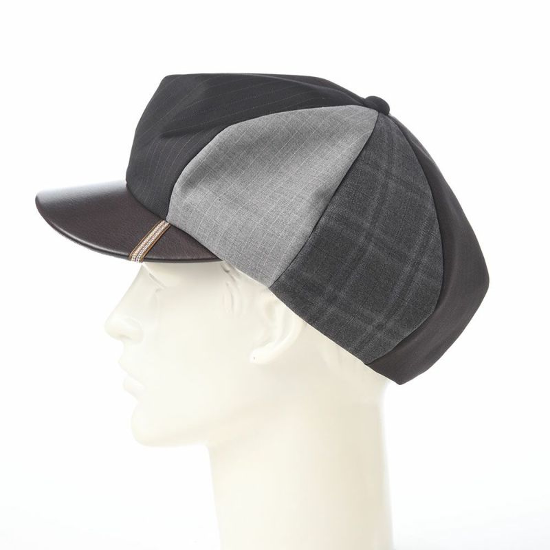 イケガミ帽子工房のキャスケット Tailor Eight II（テーラーエイト） ブラウンミックス