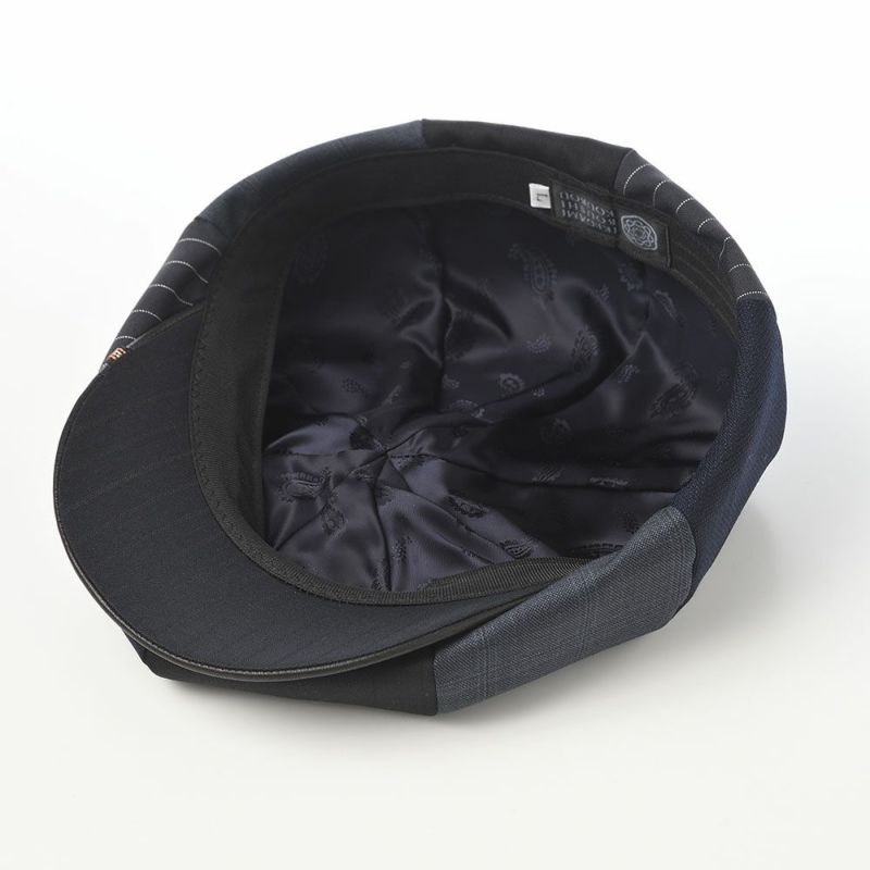 イケガミ帽子工房のキャスケット Tailor Eight II（テーラーエイト） ネイビーミックス