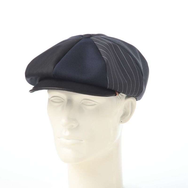 イケガミ帽子工房のキャスケット Tailor Eight II（テーラーエイト） ネイビーミックス