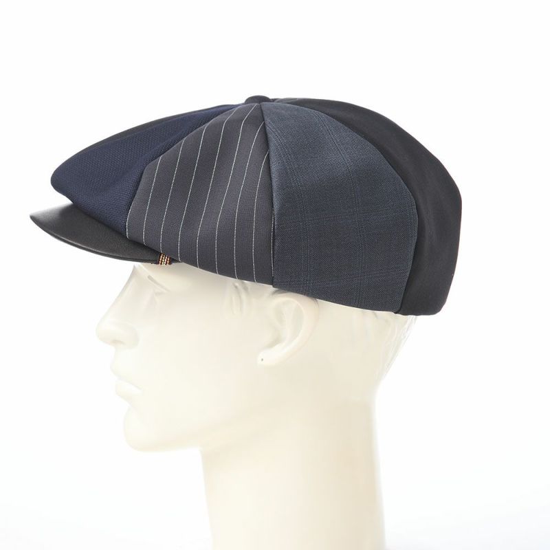 イケガミ帽子工房のキャスケット Tailor Eight II（テーラーエイト） ネイビーミックス